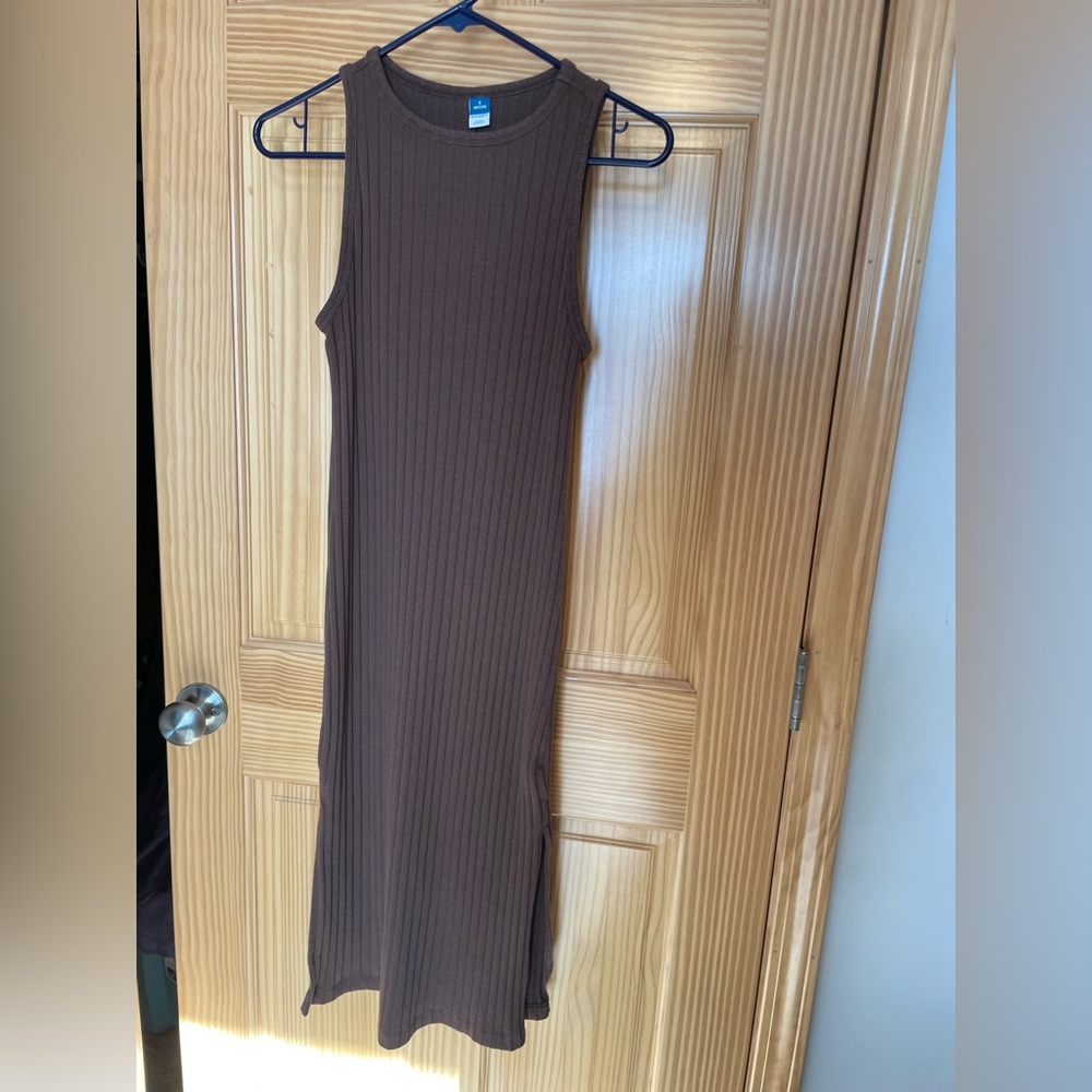 Women’s Old Navy Ribbed Brown Midi Dress SP